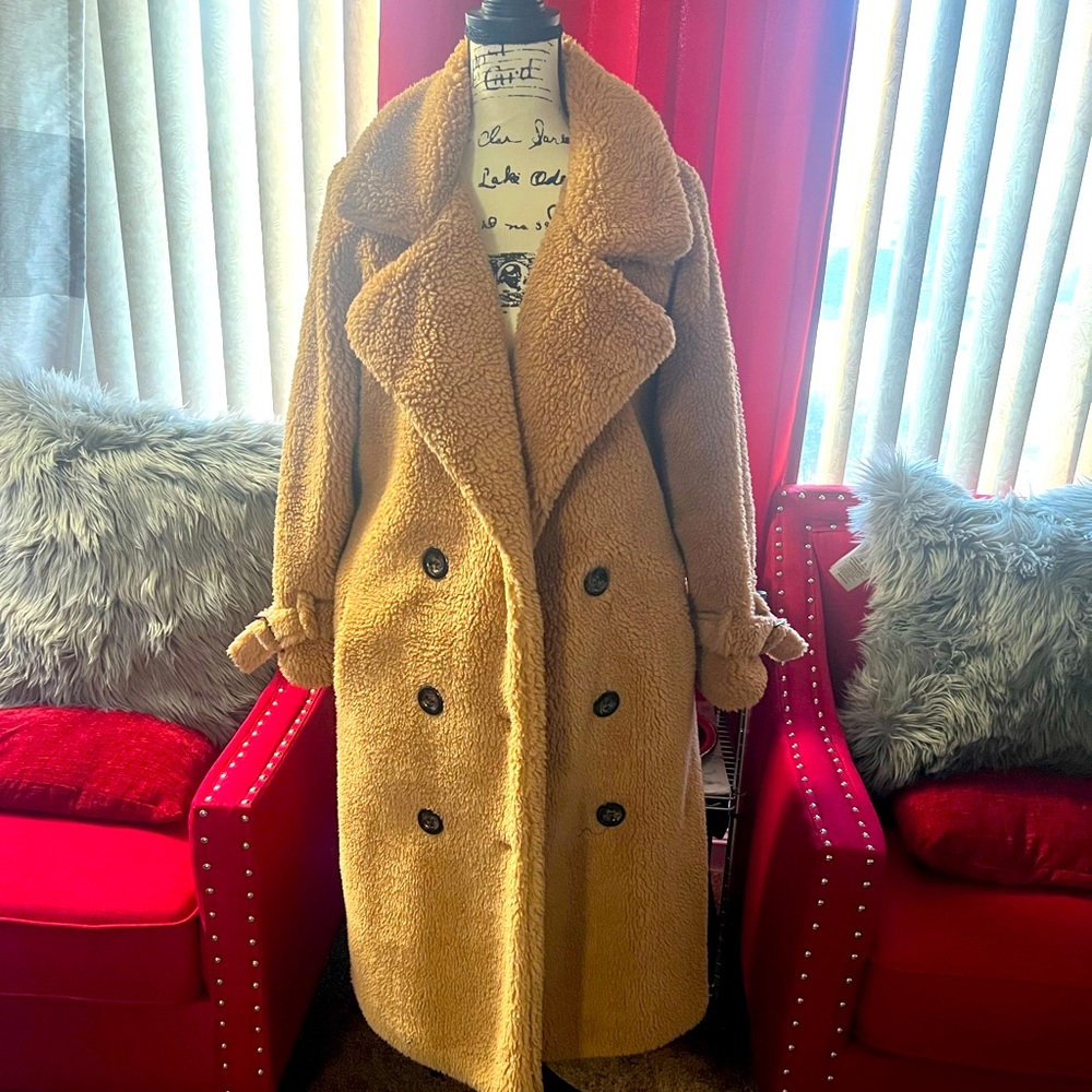 Double Breasted Teddy Trench